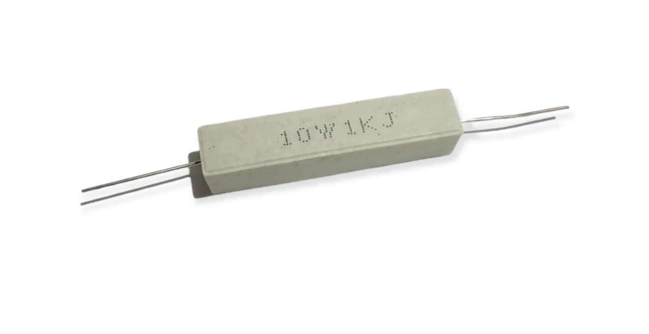 Lotto Di 2 Resistenze Di Potenza Ceramiche 5,6K Ohm 10 Watt - Wirewound 10W